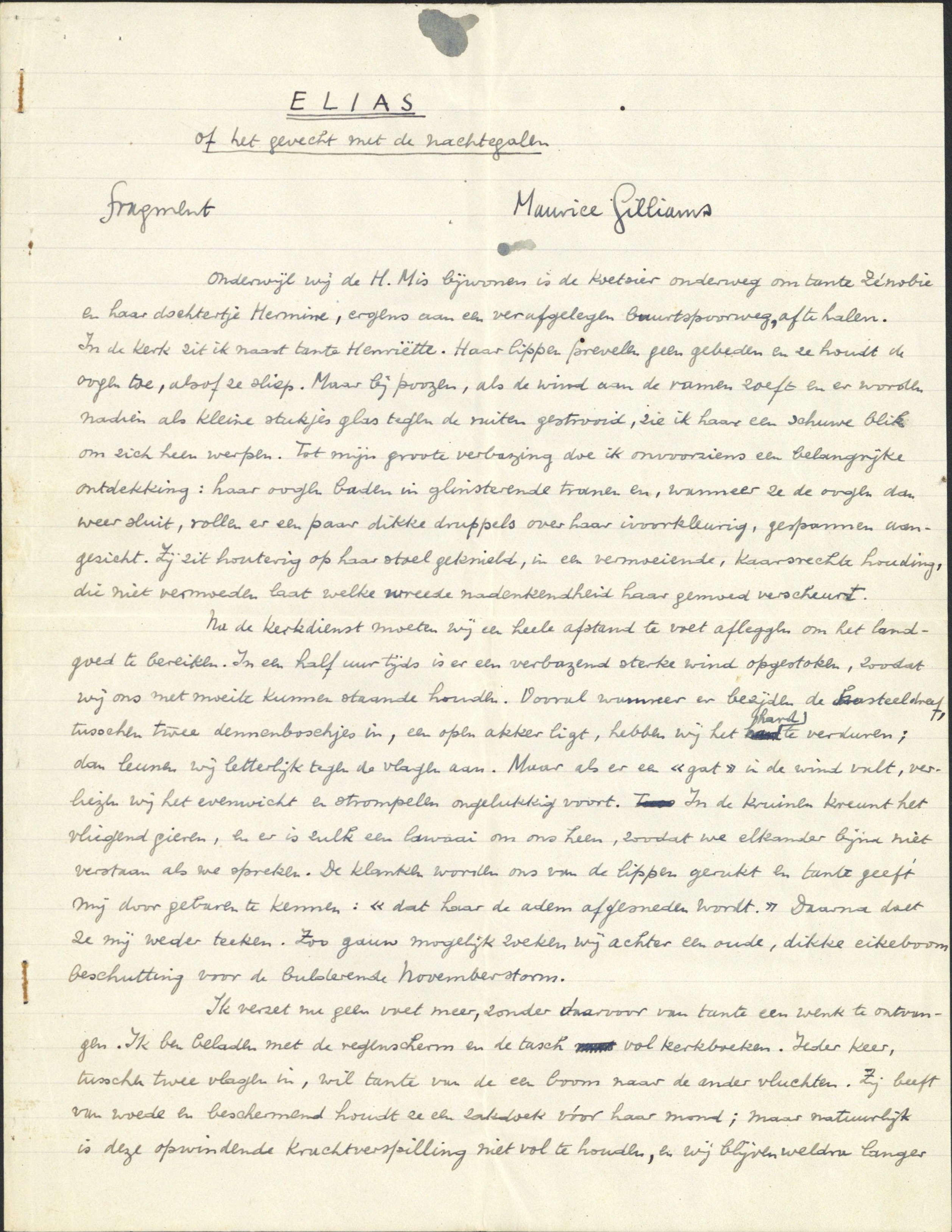 Cover Elias of het gevecht met de nachtegalen